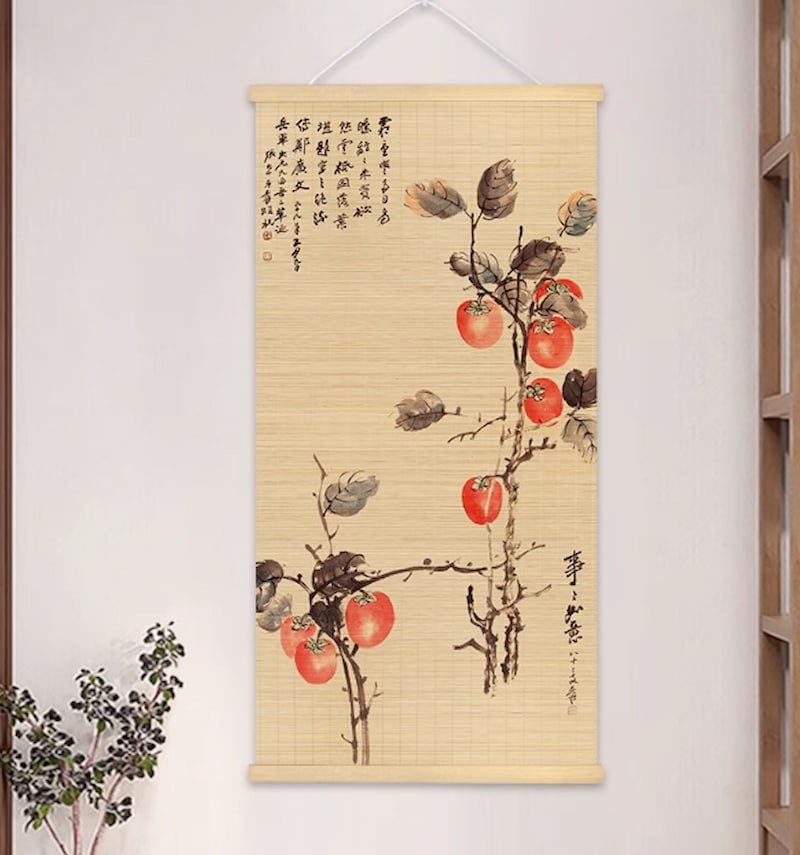 All the best Painting bamboo hanging artwork