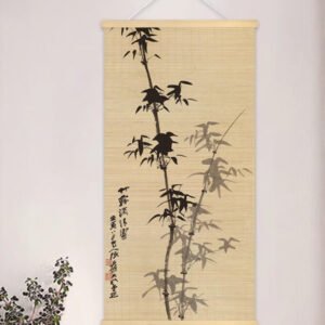 Classical Chinese ink wash bamboo painting for wall art print