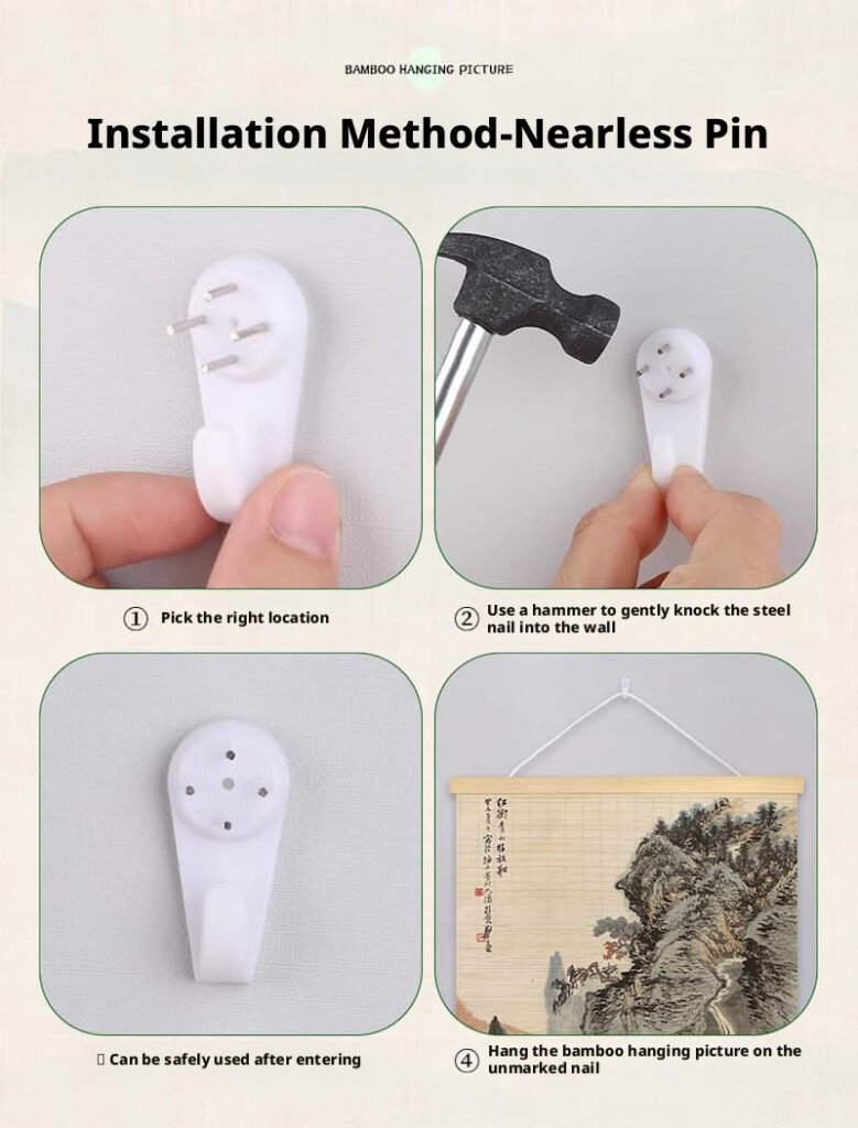 hang your bamboo wall art print