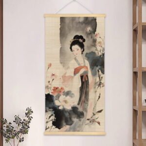 Ladies Amidst Lotus Rhythms Ink wash painting