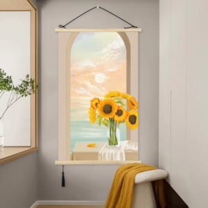 The sea of flowers sails of canvas print