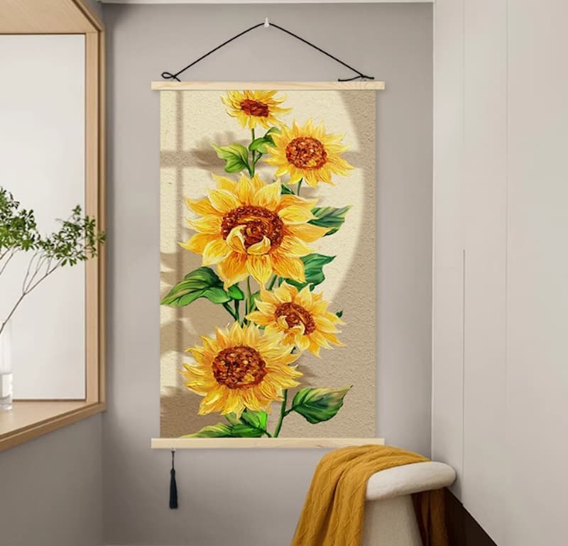 Sunflowers in Light and Shadow For Office