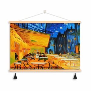 Cafe Terrace at Night Wall Art for Dining Room Living Room Modern Art Style