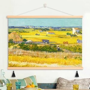 Wheat Field with Golden Glow Wall Hanging