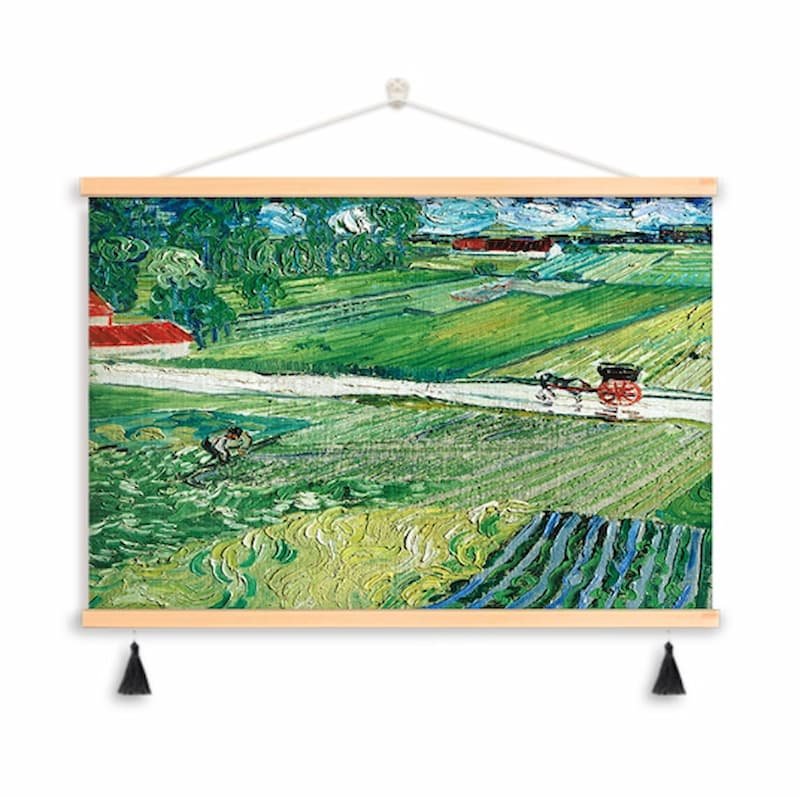 Green Countryside Landscape Wall Art