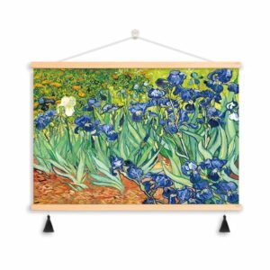 Indigo Iris Garden for Bedroom Living Room Bohemian Style